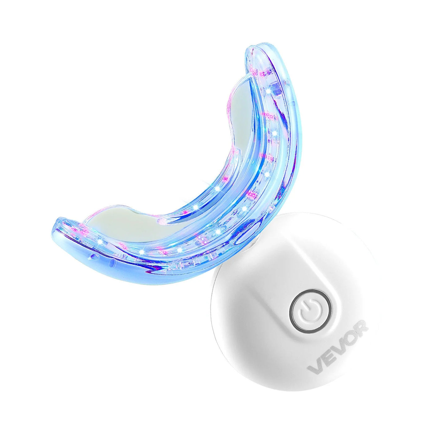 Teeth Whitening Kit with LED Light, 32 LED Accelerator Lights, Whitening Strips, Pens and Gel Syringes, U-Shaped Tray, Wireless Portable Kit Fast and Effectively Removes Stubborn Stains