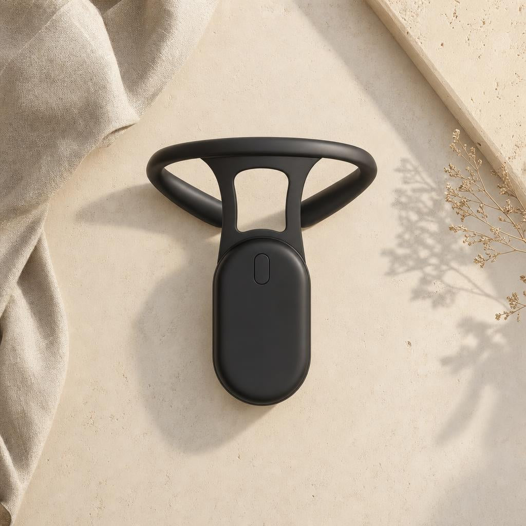 Smart posture trainer in matte black