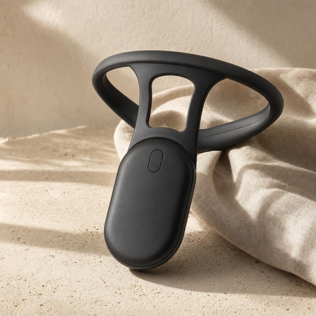 Smart posture trainer in matte black