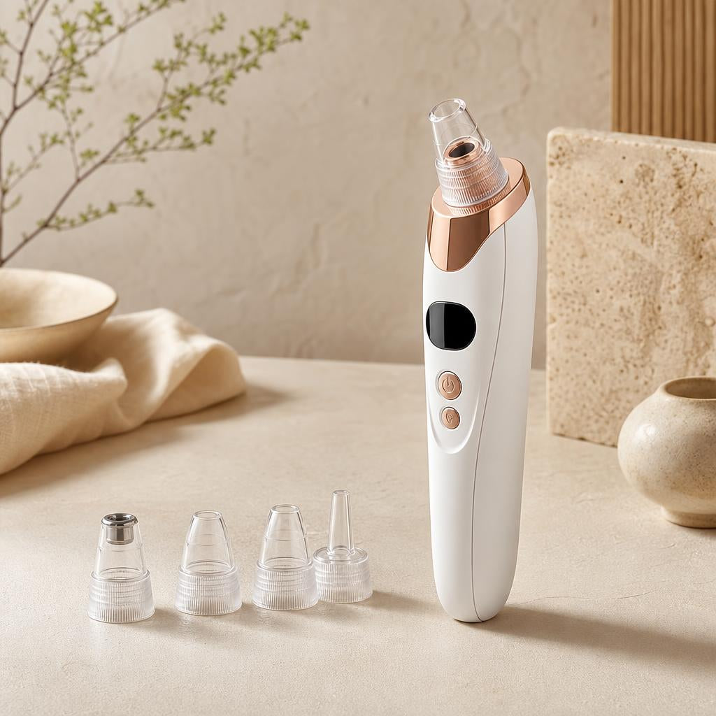 Pore vacuum with interchangeable heads on oat plaster
