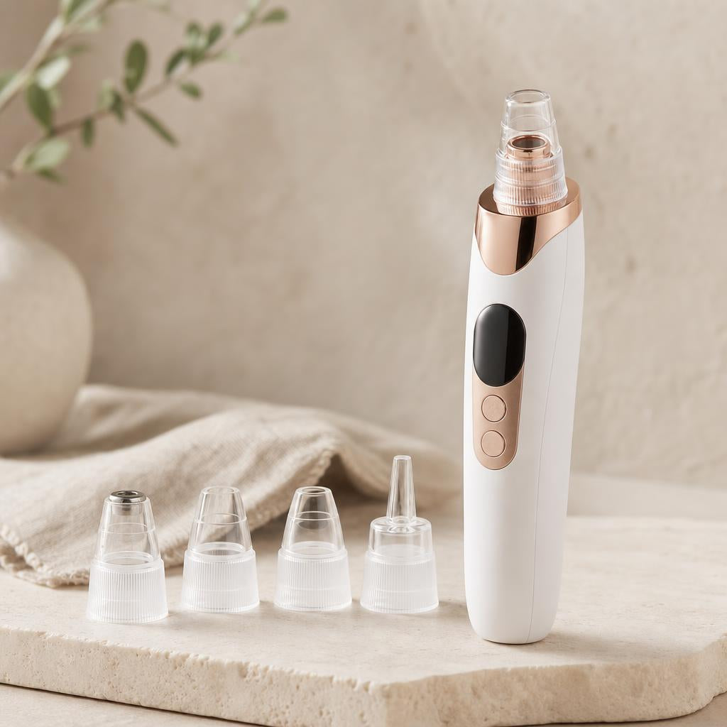 Pore vacuum with interchangeable heads on oat plaster